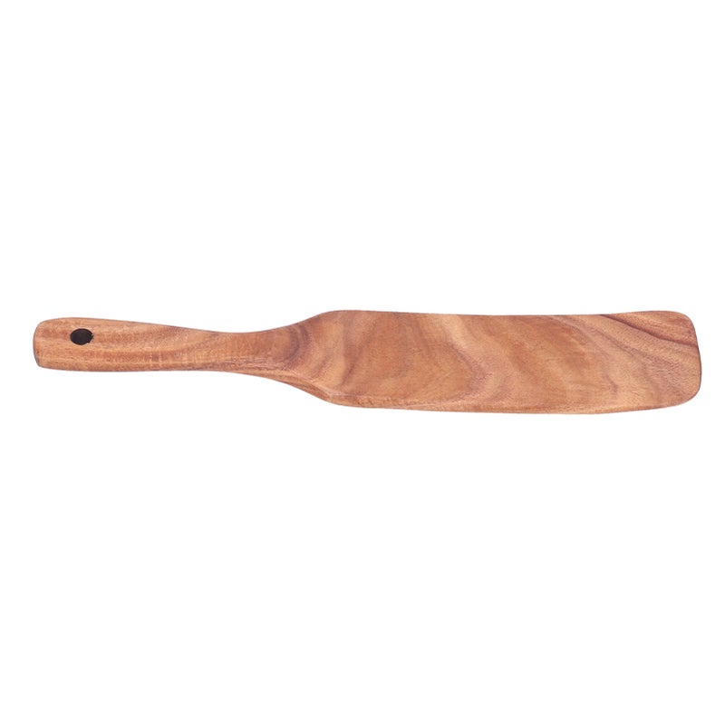 Teak Spatula Wooden Steak Pizza Cooking Salad Frying Spatula for Business Gifts Home KitchenLarge Shovel 13.8x2.4inch - Image 3