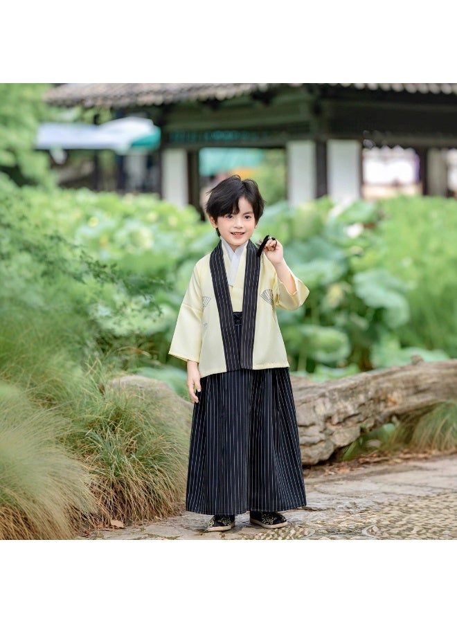 general kids Japanese Samurai Hakama Uniform Cosplay Costumes Robe Boys - Image 1