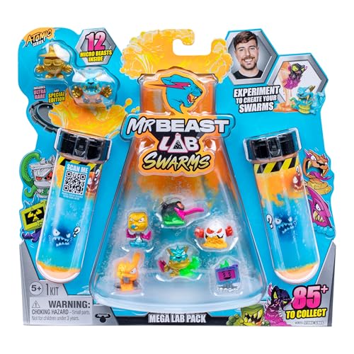 MrBeast Lab Swarms Series 2 Atomic Series 12 Pack Panther Claws Add Water Shake The Test Tube and Reveal 2 of 12 1inch 25 cm MrBeast Swarms Collectible Micro Beasts 85 to Collect - Image 1