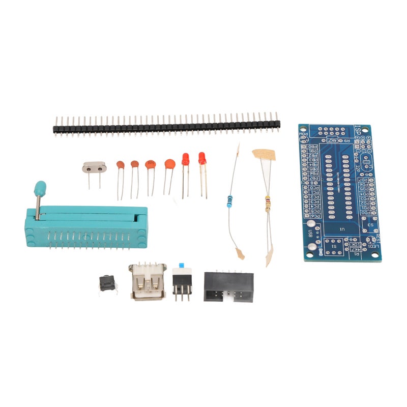 لوحة تطوير ATMEGA8 كيت 23 وحدة إدخال/إخراج واجهة ISP قياسية - لوحة FR-4 بدرجة عسكرية مزود طاقة USB لتصحيح أخطاء البرامج - Image 5