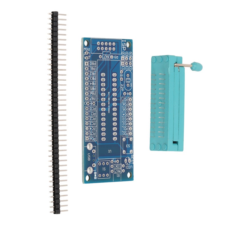لوحة تطوير ATMEGA8 كيت 23 وحدة إدخال/إخراج واجهة ISP قياسية - لوحة FR-4 بدرجة عسكرية مزود طاقة USB لتصحيح أخطاء البرامج - Image 2