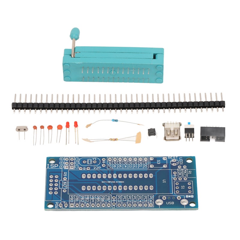 لوحة تطوير ATMEGA8 كيت 23 وحدة إدخال/إخراج واجهة ISP قياسية - لوحة FR-4 بدرجة عسكرية مزود طاقة USB لتصحيح أخطاء البرامج - Image 1