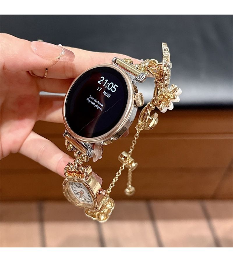 Metal Dial Handmade Watch Band For HW Watch Fit3 Fit4 Mixed Colors 22mm 20mm 18mm Stainless Steel Chain Strap - Image 4