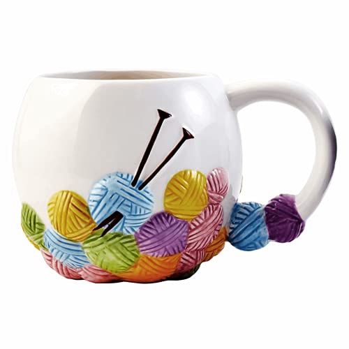Hemline Sew Thirsty Novelty Knitting Yarn Mug  Sewing Birthday Office Cup Drink Gift