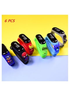 Spiderman Kids LED Digital Watch 6 pcs