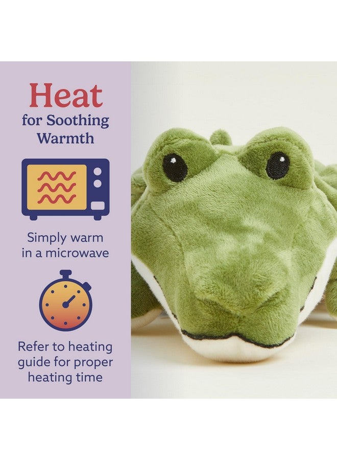 warmies Junior Microwavable & Weighted Stuffed Animals, Alligator - Heated Stuffed Animal Plushie for Warmth & Comfort - Cute Soft Plush Toys for Adults & Children (Boys, Girls, Babies & Toddlers) - Image 4
