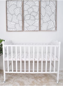 Star Kids Wooden bed with mosquito net, base can be adjusted to desired height  - Image 2