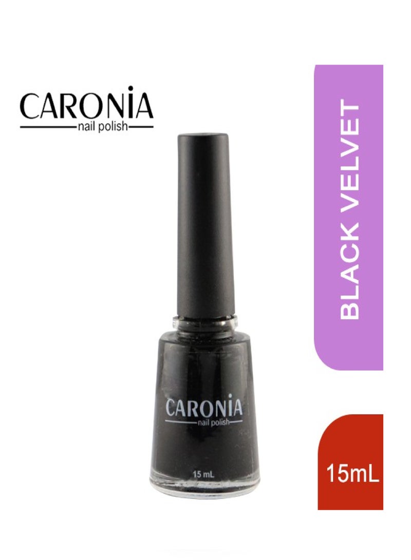 Caronia طلاء أظافر كارونيا مخمل أسود 15 مل