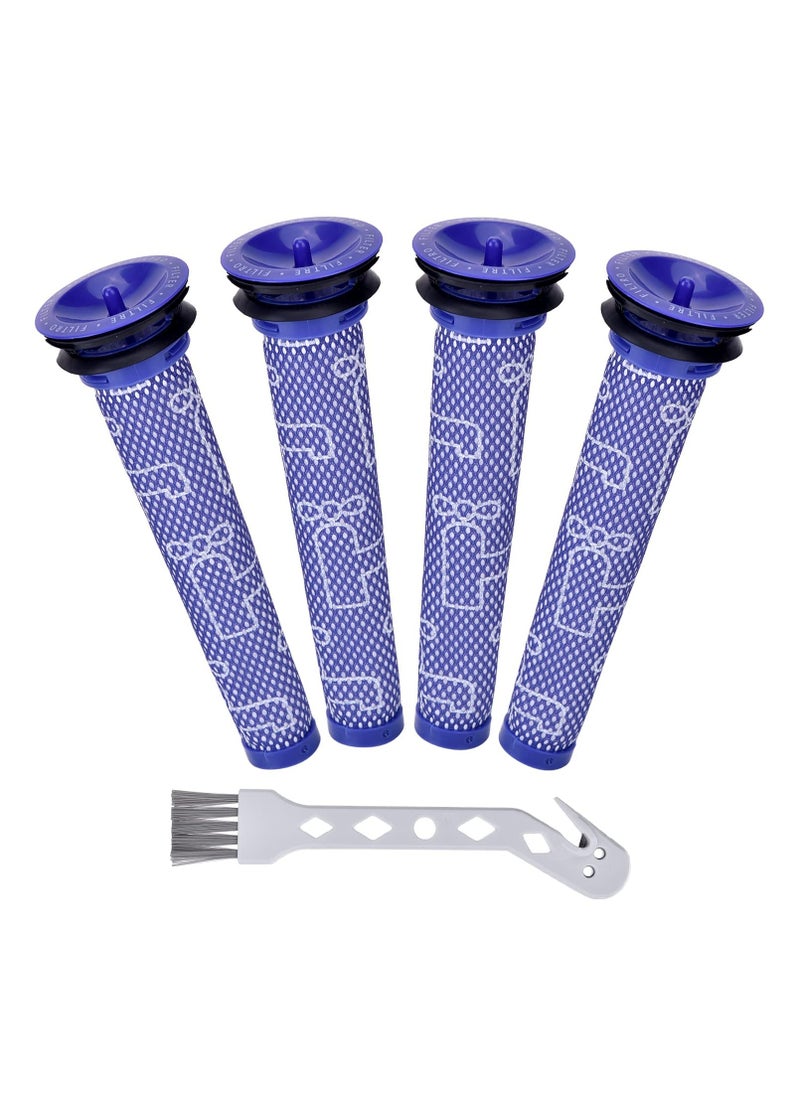 Excefore Filter Replacements for Dyson Animal V6 V7 V8 DC58 DC59 Absolute Motorhead Total Clean Cordless Vacuum Cleaner, 4 Pack Pre Filters  - Image 1