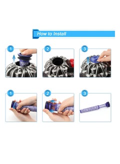 Excefore Filter Replacements for Dyson Animal V6 V7 V8 DC58 DC59 Absolute Motorhead Total Clean Cordless Vacuum Cleaner, 4 Pack Pre Filters  - Image 4