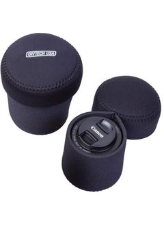 OP/TECH USA 7801072 Fold-Over Neoprene Lens Pouch – Durable Camera Lens Case with No-Lose Lid – 356 (Black)  - Image 2