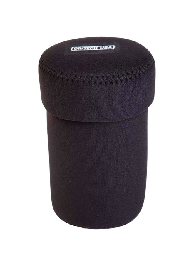 OP/TECH USA - 7801072 Fold-Over Neoprene Lens Pouch – Durable Camera Lens Case with No-Lose Lid – 356 (Black) - Image 1
