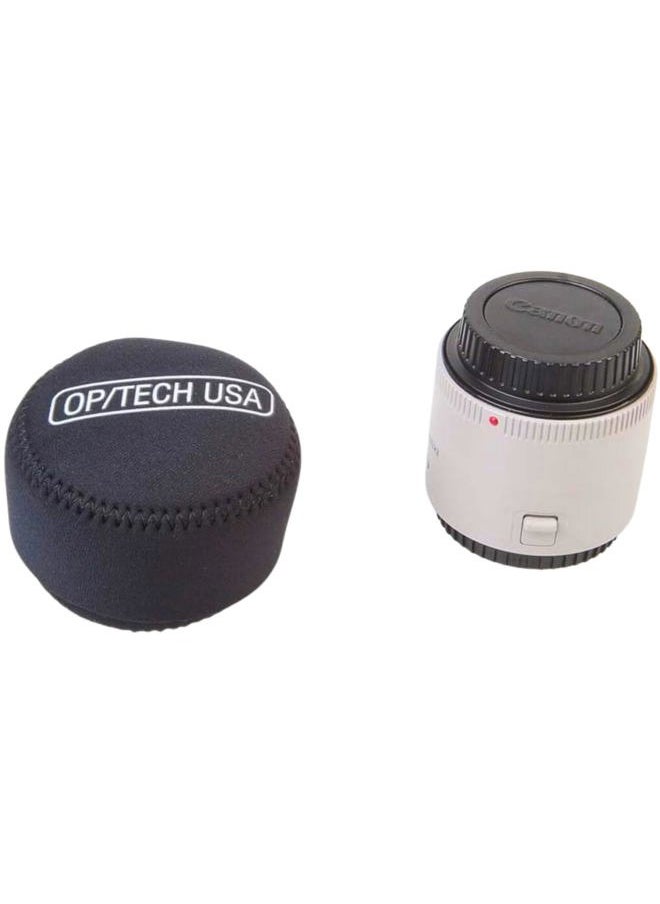 OP/TECH USA - 7801072 Fold-Over Neoprene Lens Pouch – Durable Camera Lens Case with No-Lose Lid – 356 (Black) - Image 1