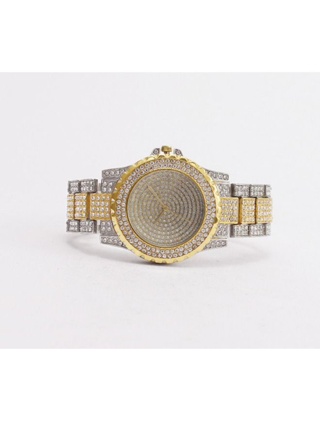 Women Crystal Rhinestone Diamond Watch Silver/Gold - Image 2