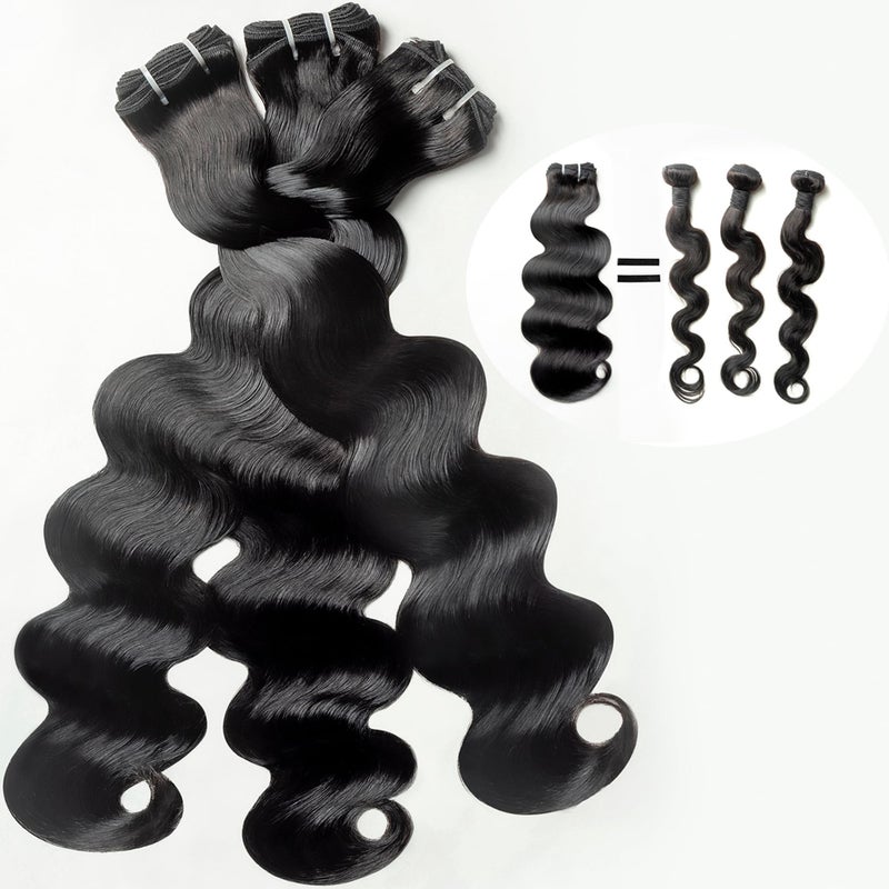 TRIIPPY Raw Cambodian Human Hair BundlesBody Wave BundlesTriple Lifespan Than Regular Virgin HairThe Same Quality As Boutique StoresNo1 Raw Hair Brand On Amazon3 Bundles18 20 22 Inches