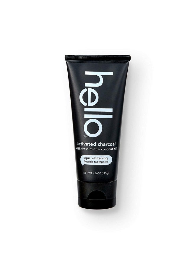 Hello Oral Care Activated Charcoal Fluoride Whitening Toothpaste Vegan & Sls Free 4 Ounce (Pack Of 1) - Image 3