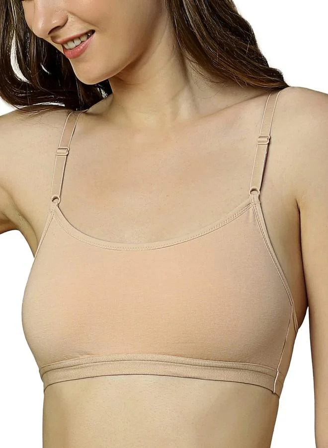 ترايامف Triumph International Non Padded Non Wired Tube Top Beginner Bra(300I357_Neutral Beige_S)