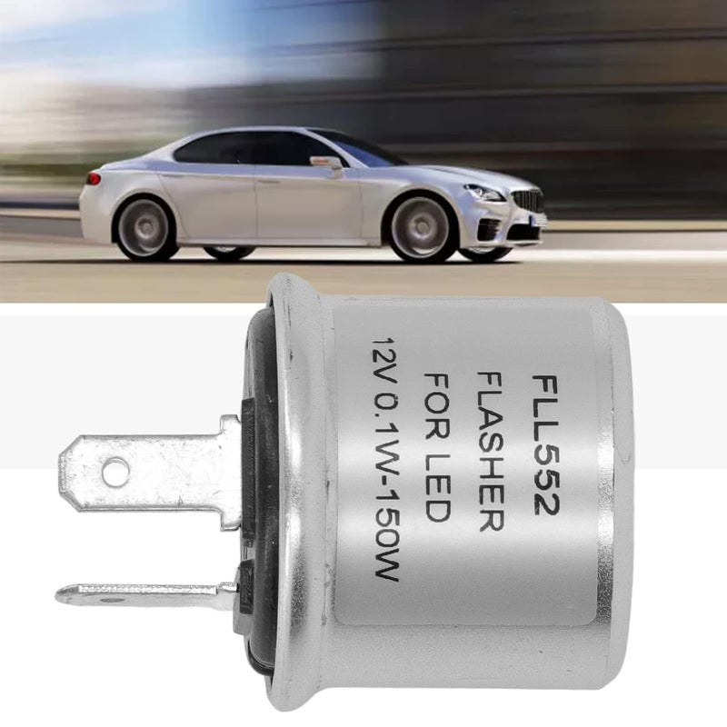غلاف الألومنيوم 2 دبوس 12 فولت فلاشر ريلي لسيارة دراجة نارية دراجة سكوتر إشارة الانعطاف - Image 5