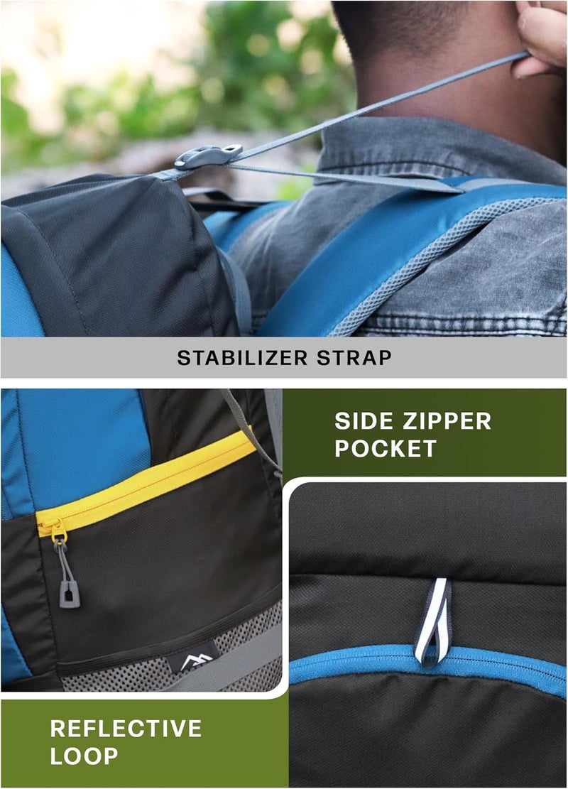Trawoc INVICTUS 60L Travel Backpack Hiking Trekking Bag Camping Rucksack for Men & Women with Rain Cover/Shoe Compartment - Image 5