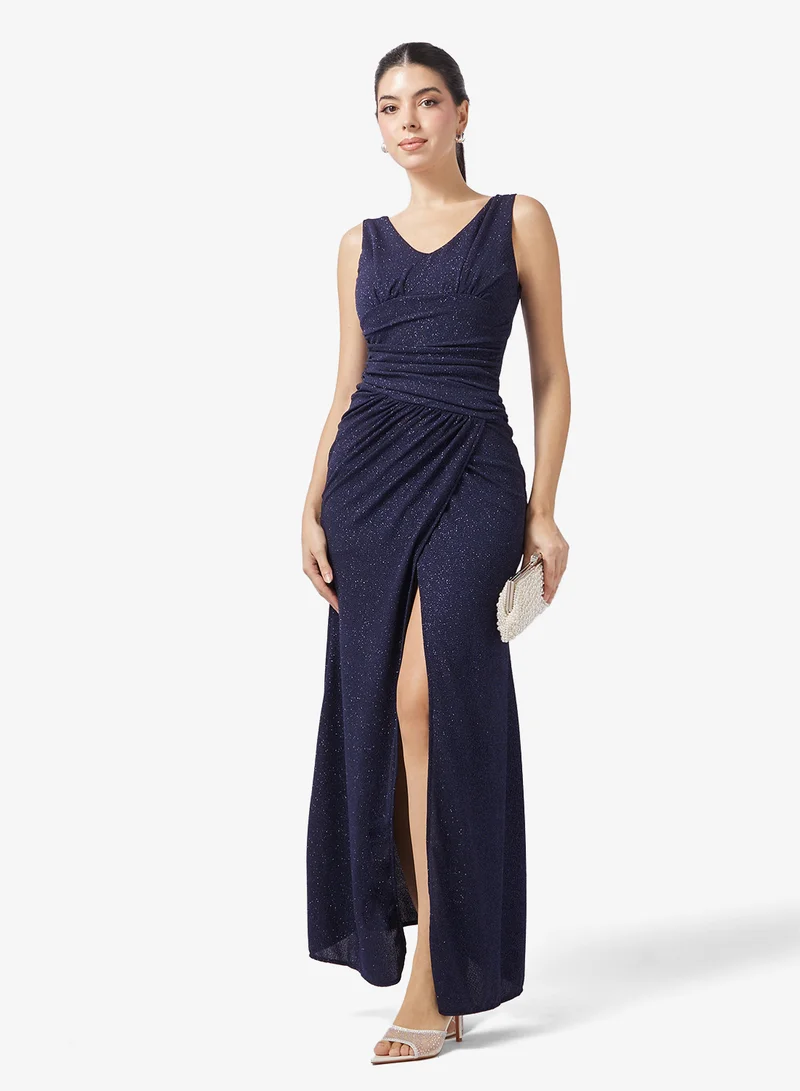 Ella Limited Edition  Shimmer Dress With Silt for Women | Best Price UAE