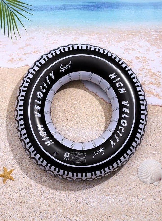 NETZILLA Giant Tire Inflatable Floating Swimming Pool Tube Ring for Kids, Water Fun Pool Accessories (tire Tube) (33" inch, 84cm) - Image 2