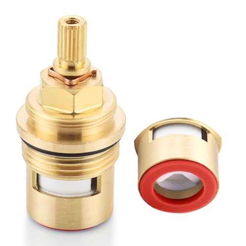 Liberflow Faucet Cartridge Replacement for Kohler 1000187 1000188, Used in Deck Faucets with 3/4 inch Valves, 2 Pack Ceramic Valve Faucet Replacement Parts (2 Pack 1000187+1000188) - Image 2