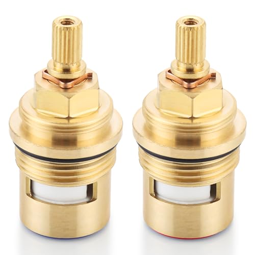 Liberflow Faucet Cartridge Replacement for Kohler 1000187 1000188, Used in Deck Faucets with 3/4 inch Valves, 2 Pack Ceramic Valve Faucet Replacement Parts (2 Pack 1000187+1000188) - Image 1