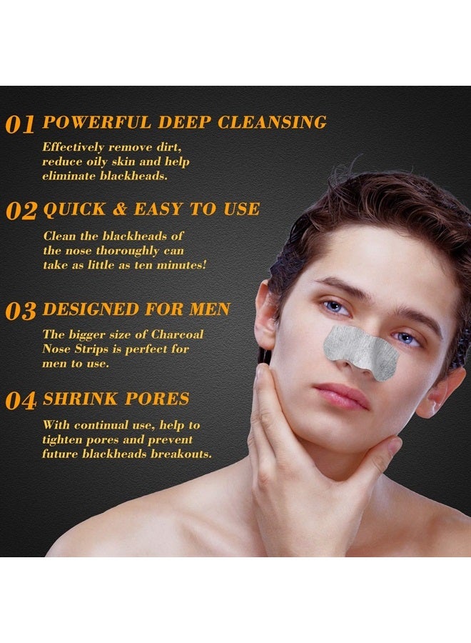 Charmonic شرائط إزالة الرؤوس السوداء، 33 قطعة شرائط الفحم القابلة للإزالة، شرائط إزالة الرؤوس السوداء للرجال، شرائط تنظيف عميق لإزالة الزيوت والرؤوس السوداء من منطقة الأنف والوجه - Image 2