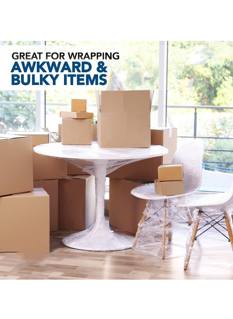 Generic - Pallet Stretch Shrink Wrap Roll - 2 Roll - Heavy Duty Industrial Stretch Wrap, Packaging Cling Film, Strong Plastic Wrap, Luggage Wrap - Image 1