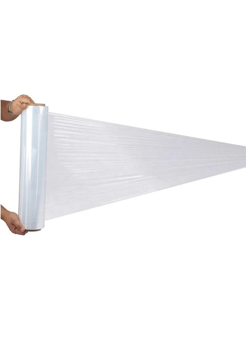 Generic - Pallet Stretch Shrink Wrap Roll - 2 Roll - Heavy Duty Industrial Stretch Wrap, Packaging Cling Film, Strong Plastic Wrap, Luggage Wrap - Image 1