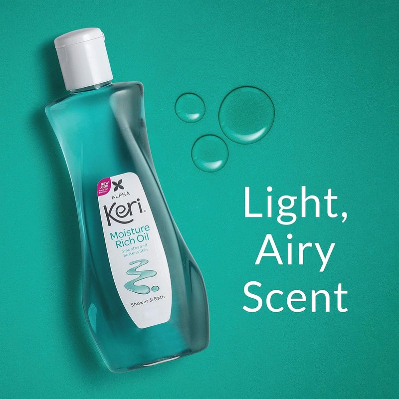 Keri Shower & Bath Moisture Rich Oil - Delicate, 16 Fl Oz - Image 4