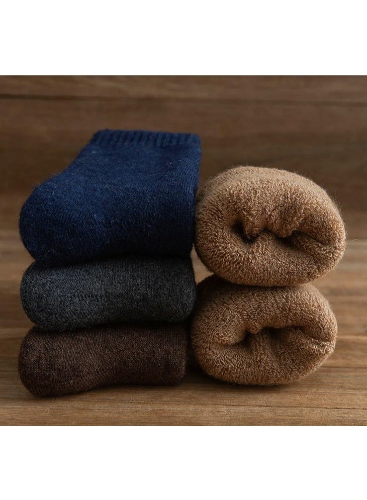 4 Pairs men's Socks for Winter Thick and Warm - Image 1
