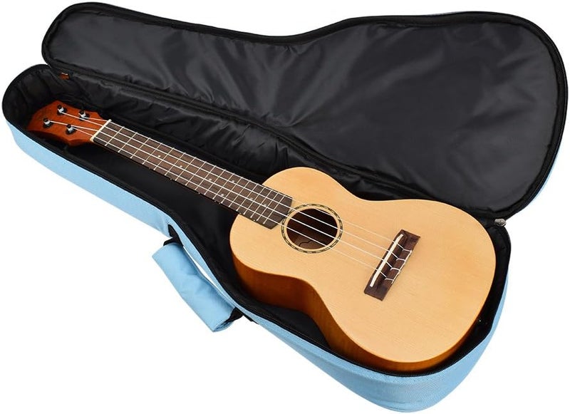 CLOUDMUSIC Ukulele Case Gig Bag Padded Backpack For Tenor 26" Inch(Tenor, Sky Blue) - Image 3