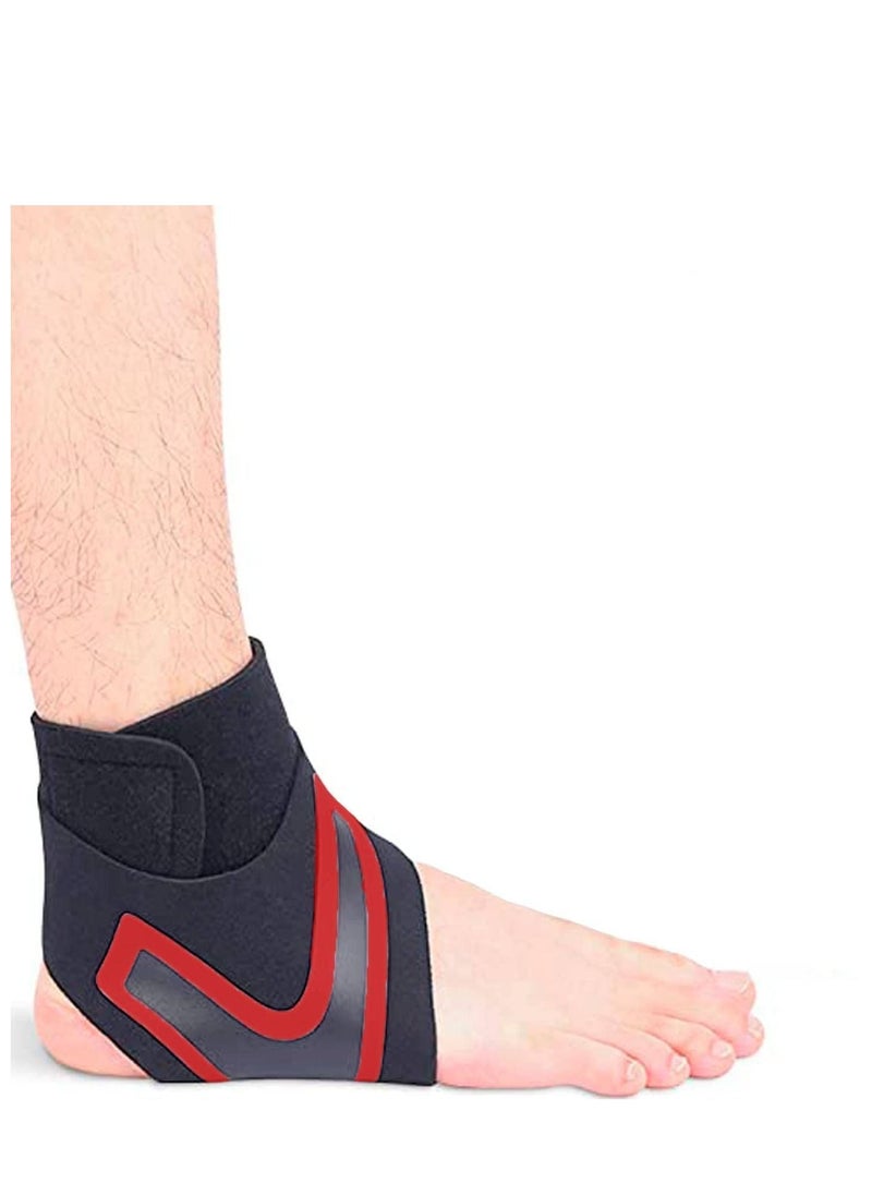 Y&D - Premium Ankle Support Compression Brace for Injuries, Protection Guard Helpful In Pain Relief and Recovery. Band For Men & Women (Free Size), Black - Image 1