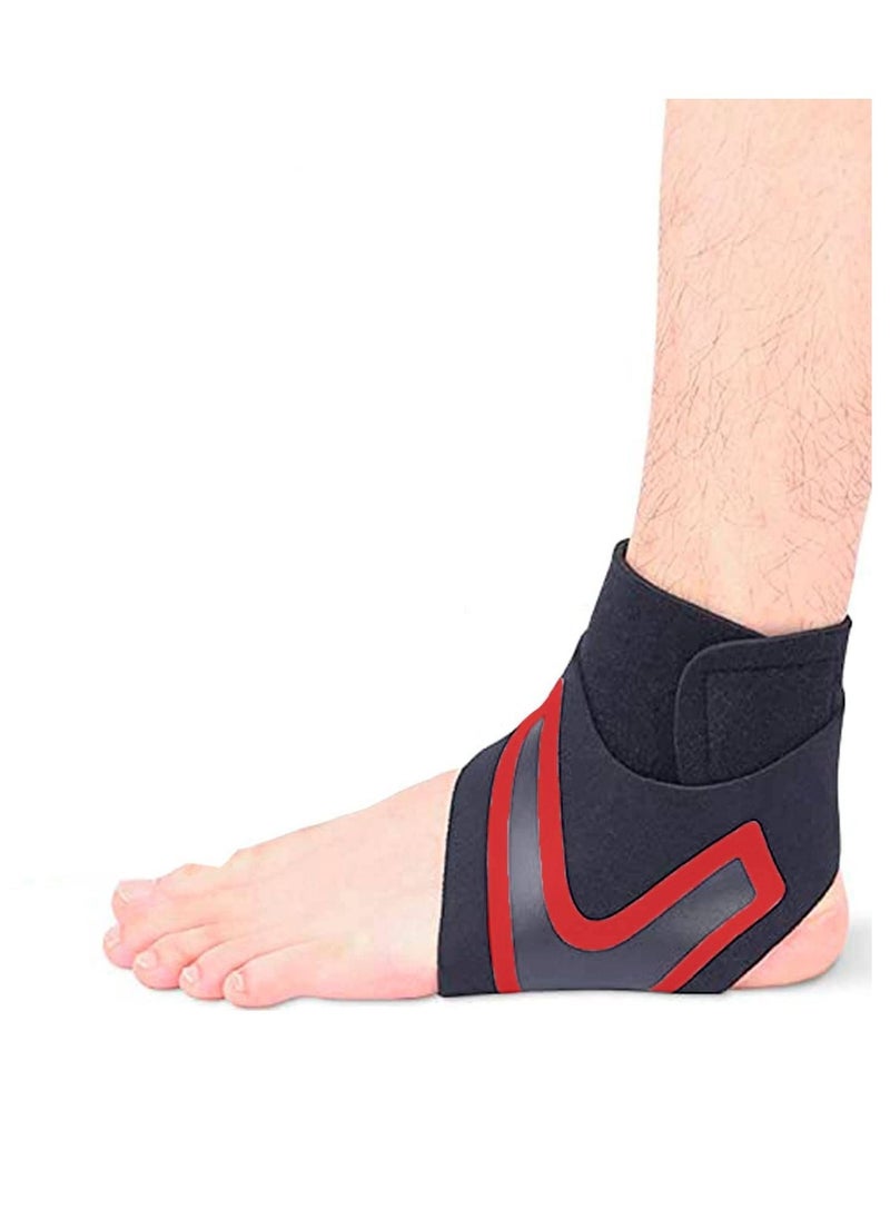 Y&D - Premium Ankle Support Compression Brace for Injuries, Protection Guard Helpful In Pain Relief and Recovery. Band For Men & Women (Free Size), Black - Image 1