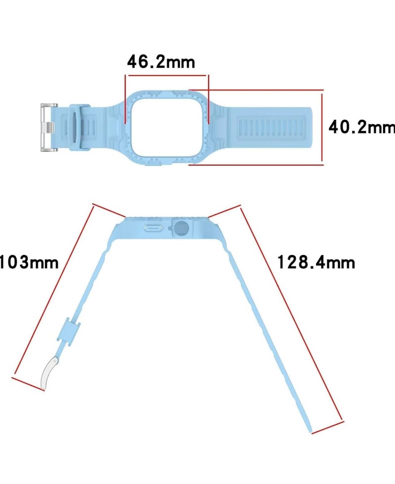 2in1 Silicone WatchBand and cover For Huawei Watch Fit 4 | Fit 3 SmartWatch Strap Wristbands Bracelet For Huawei Fit3 Strap WristBand case (White) - Image 3
