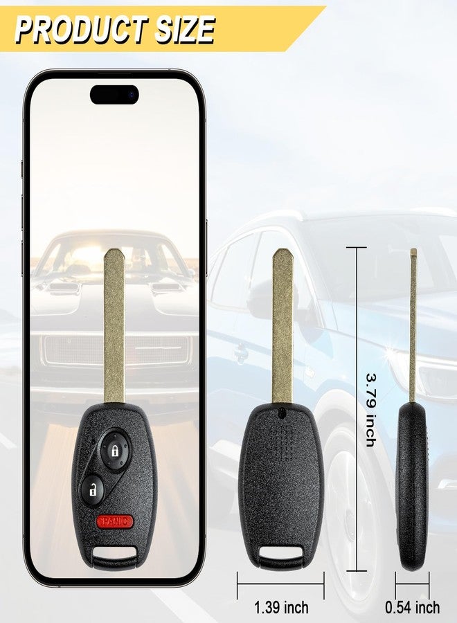 Vurkcy Key Fob Replacement for 2008 Honda Fit, 2005-2010 Honda Odyssey, 2006-2014 Honda Ridgeline, OUCG8D-380H-A - Image 4