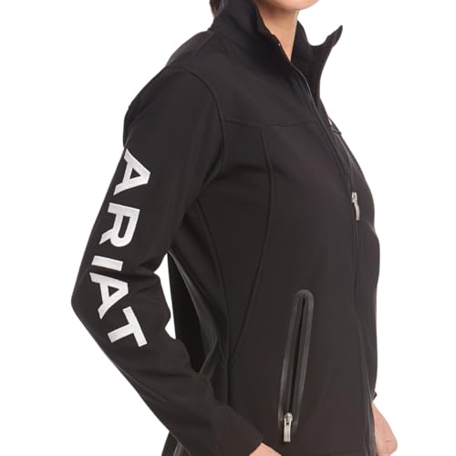 Ariat Women's New Team Softshell Jacket – Wind and Water Resistant Jacket, Black, XX-Large - Image 5