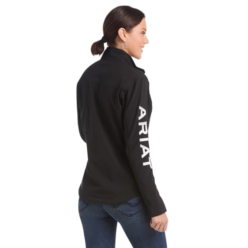 Ariat Women's New Team Softshell Jacket – Wind and Water Resistant Jacket, Black, XX-Large - Image 3