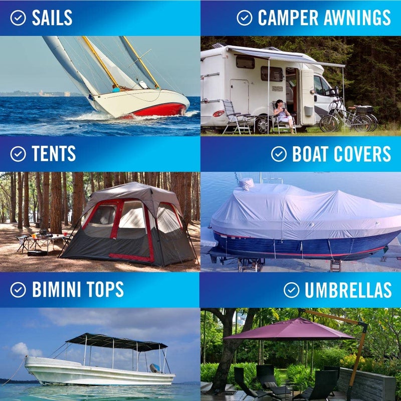 Better Boat Repair Tape for Fabric Boat Covers, Canvas Tents, Pop-Up Campers, RV Awnings, Tarps, Canopies, Bimini Tops, Sails, Air Mattress Patch Kit, 30ft x 3" Clear Heavy-Duty Waterproof Vinyl - Image 2