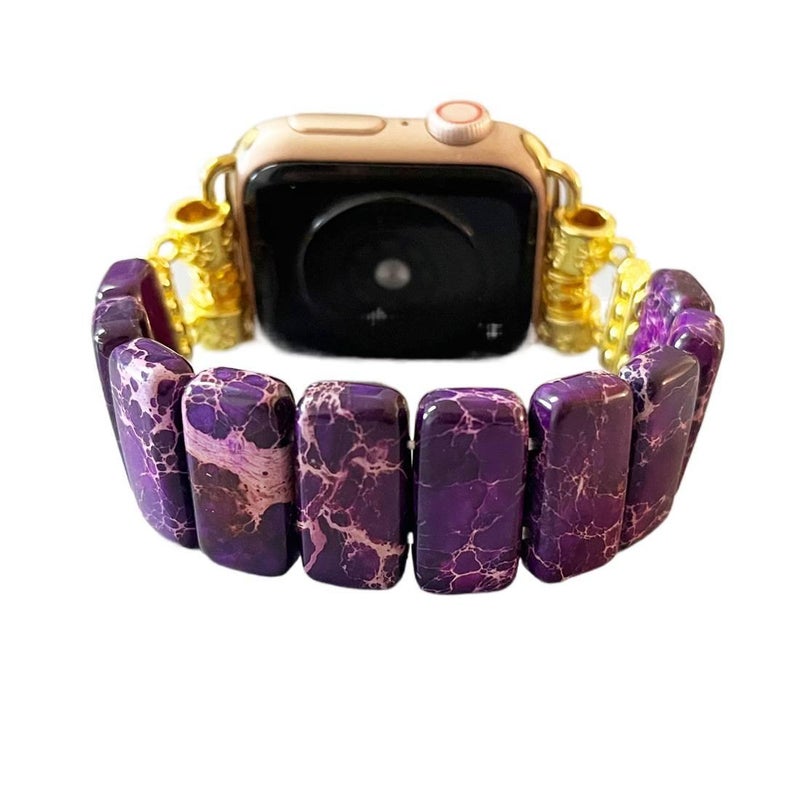 سوار ساعة ذكية متوافق مع Apple Watch بملاءمة قابلة للتعديل وحزام بديل للاستخدام اليومي باللون أزرق قابل للتعديل - NADI - Image 3