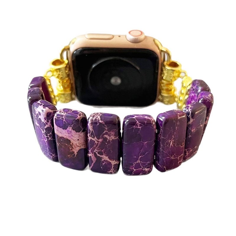 سوار ساعة ذكية متوافق مع Apple Watch بملاءمة قابلة للتعديل وحزام بديل للاستخدام اليومي باللون أزرق قابل للتعديل - NADI - Image 5
