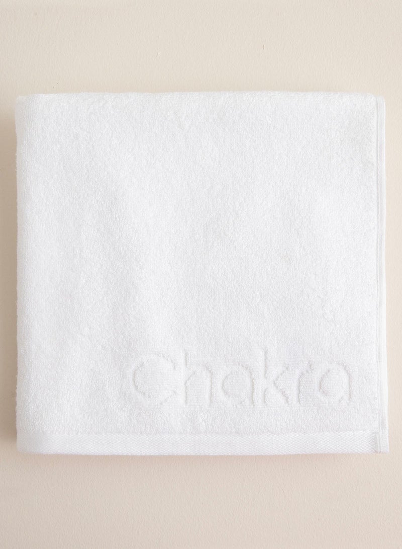 Chakra طقم مناشف صلب 3 قطع 50x90 سم أبيض - Image 2