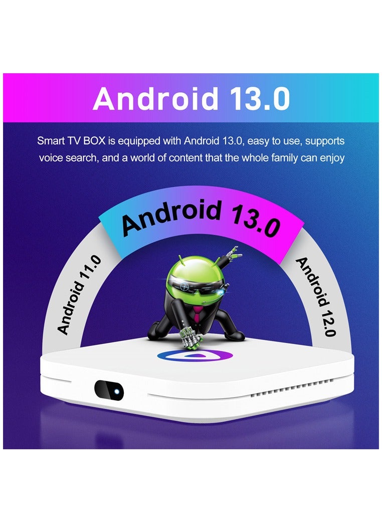 H96 Max M1 Android 13.0 Tv box with Quad-Core 64bit Mali-450 8K HDR WiFi 2.4GHz 5.8GHz Bluetooth 5.0 Set Top Box  - Image 2