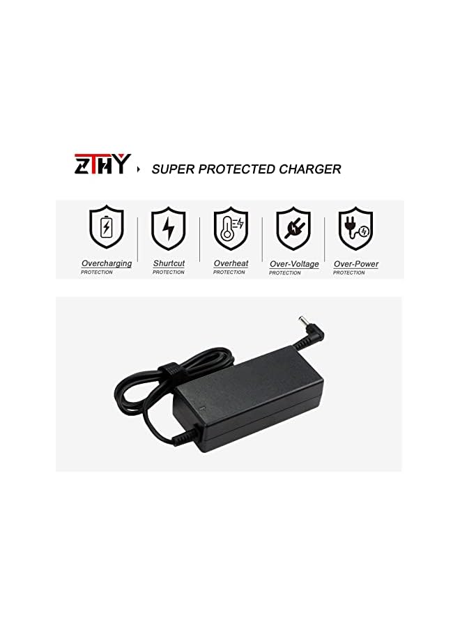 ZTHY 65W 19V 3.42A Ac Adapter Laptop Charger Replacement For Asus X54C X551 X551M X555L X555 X550 X751M X751L R556L Vivobook Q301 Q301L Q301La Q400 Q400A Q500A Q501 Power Supply Cord - Image 5