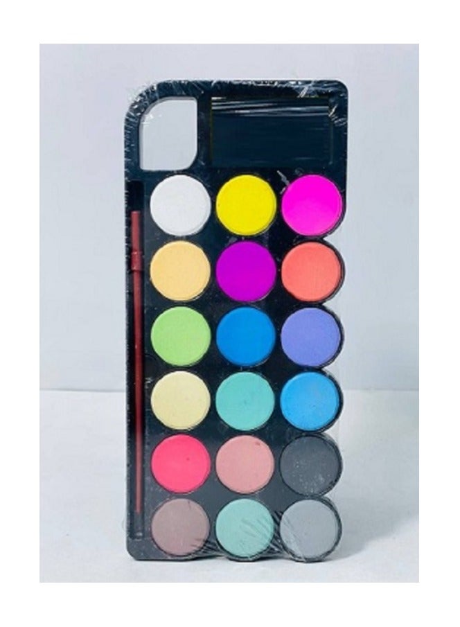 مجموعة ادوات الرسم والتلوين ( مريلة مقاس ميديام + الوان خشب 12 لون + الوان فلوماستر 12 لون + الوان مائية 16 لون + كفرش الوان مائية + قلم سنون باستيكة + قلون رصاص خشبي + استيكة وبراية علي شكل جزرة ) - Image 4