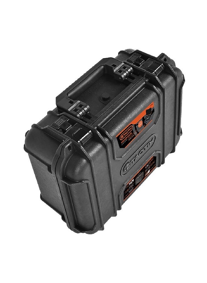 Tactix Portable Tough Equipment Box Black and Orange 55.7 x 44.7cm 320087 - Image 3