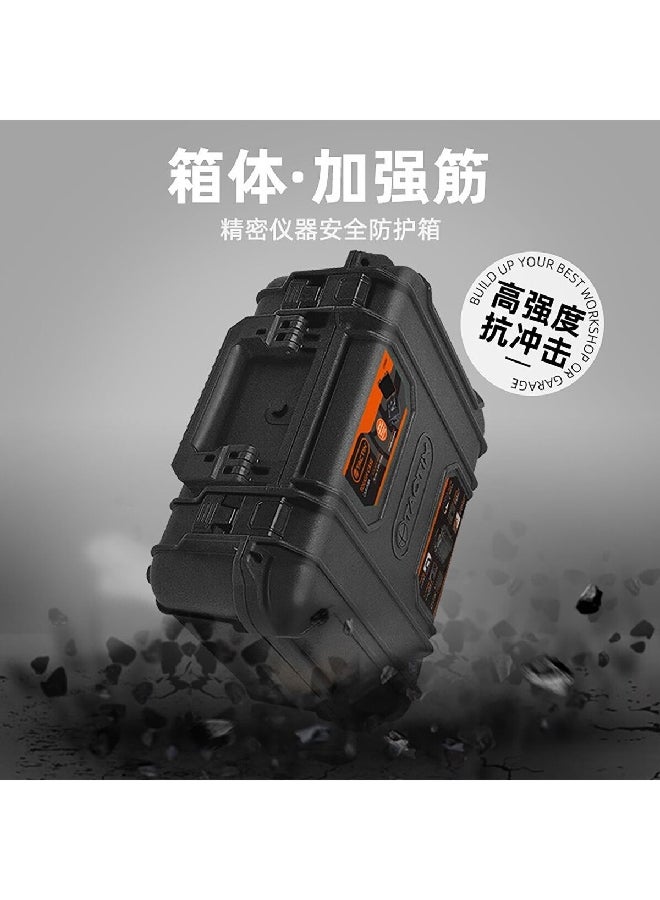 Tactix Portable Tough Equipment Box Black and Orange 55.7 x 44.7cm 320087 - Image 4