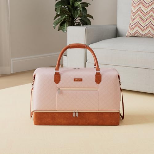 ITIEZY Weekender Bag for Women, Travel Duffel Bag Carry On Overnight Bag with Shoe Compartment Large Nylon Travel Weekend Tote Bag - Image 2