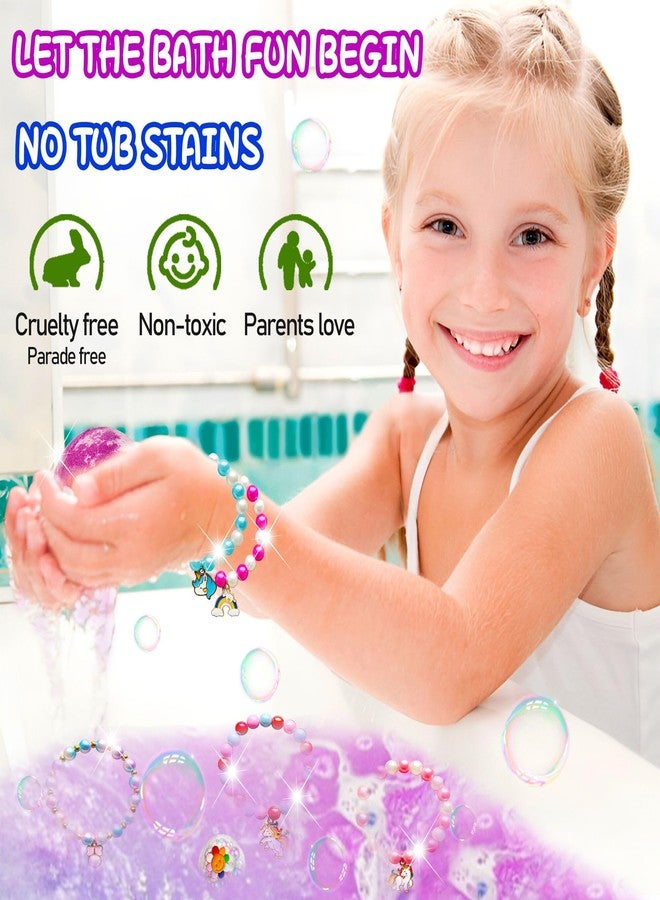 Phaorui Unicorn Bath Bombs with Surprise Toys Inside for Kids Girls 3 4 5 6 7 8 Years Old Birthday Gift for Girls Bath Bombs with Surprise Jewelry Inside for Kids Toddler Girl Birthday Christmas Easter Gifts - Image 4